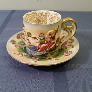 Vintage S.G.K. Demitasse Tea cup & saucer Made in Occupied Japan